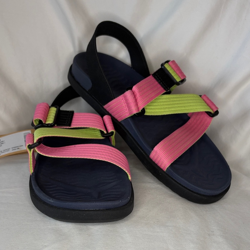 Native Zurich Unisex Sandals in Pink and Green